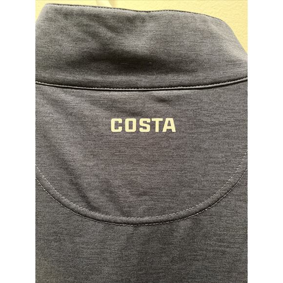 Men's Costa Long Sleeve 1/2 Zip Size Small Navy - Picture 6 of 6